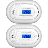 Détecteur de monoxyde de carbone interconnecté Aroha Link - Batterie 10 ans - Alarme de CO - Portable - 2 pièces