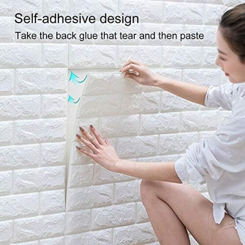 Papier Peint 3D Auto-adhésif – Ville Aquarelle, Amovible, Autocollant Mural, Motif H5587