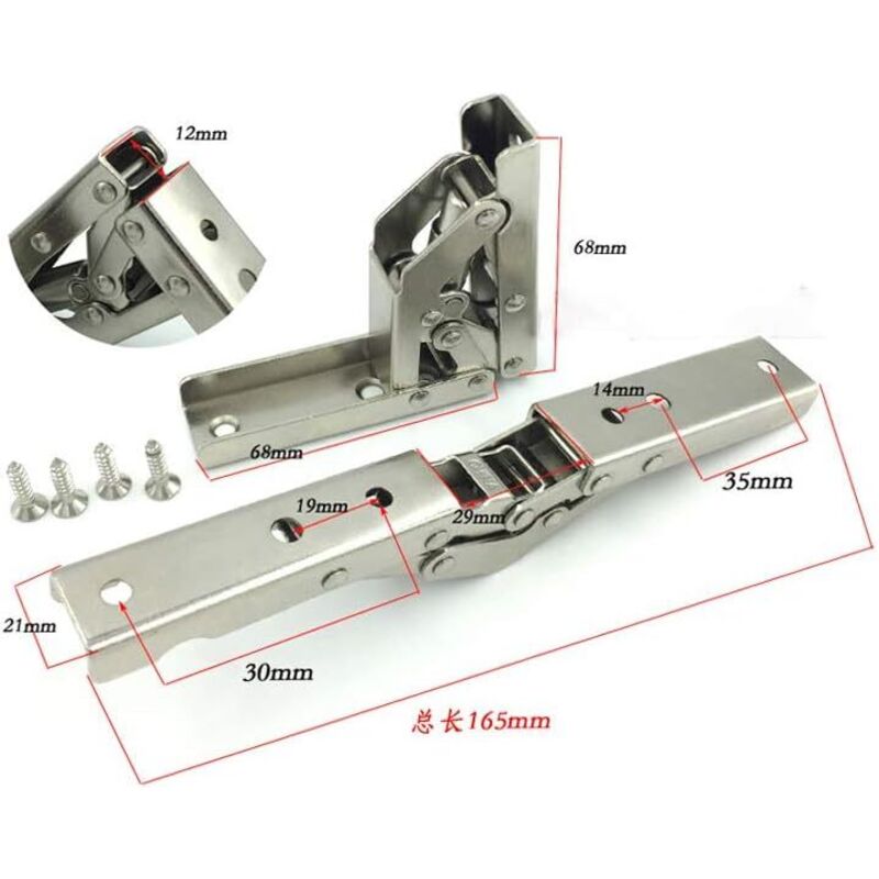 Lot De 4 Charnières Rotatives En Cuivre Pour Portes Et Fenêtres