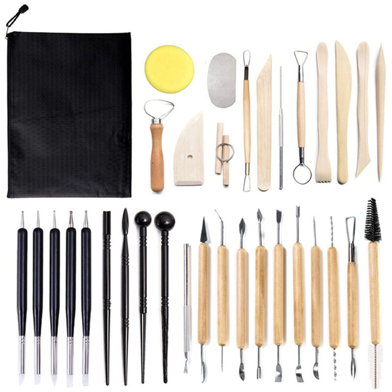 Kit 5 Outils De Sculpture Pour Pâte Polymère - Acier Inoxydable
