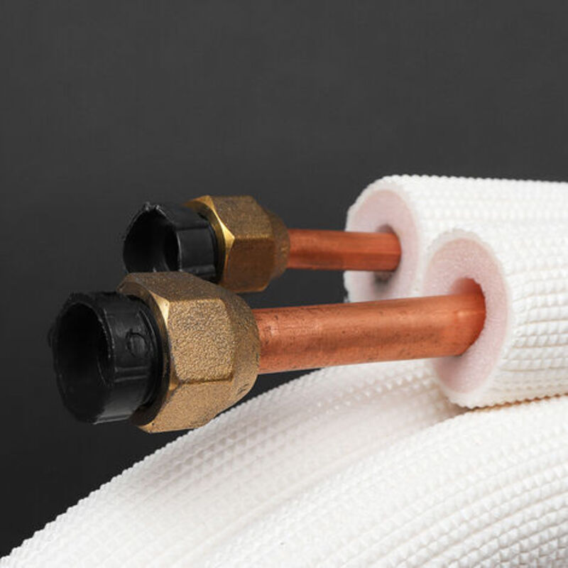 Kit Tuyau Cuivre Climatisation 1/4" & 3/8" 3M – Tube Split Isolant + Câble + Accessoires, Sans Souder, R410A/R32