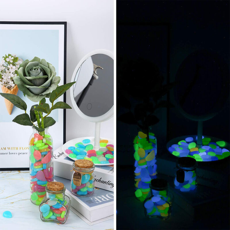 Galets Lumineux Pour Jardin - YWEI - Vert - Décoration Extérieure Pour Pelouse Et Aquarium