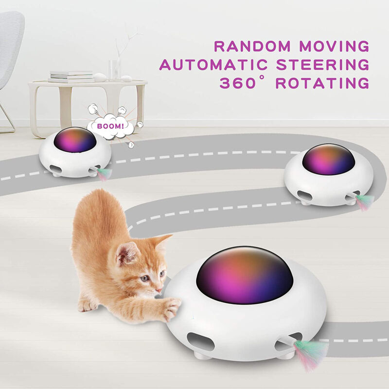 JOUET INTERACTIF POUR Chat, Balle Légère Et Amusante, Balle De Sprint Pour EUR 9,59 - PicClick FR