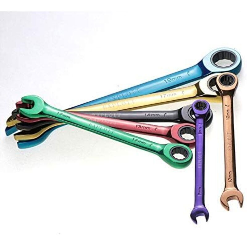 10mm - Clé combinée à cliquet à tête pivotante Flexible, outil manuel métrique de Garage pour la