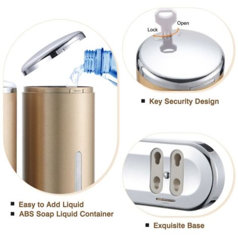 Pompe Distributeur De Savon Moderne – Pour Salle De Bain Ou Cuisine, Neuve, En ABS
