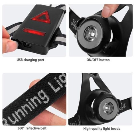 Eclairage Course, Eclairage Sport Myguru Lampe Running LED Rechargeable