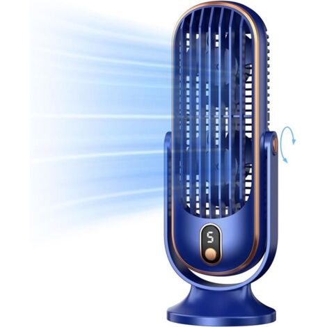 Ventilateur de bureau pour l'été LED 3 vitesses RVB Puissant Silencieux Ventilateur de bureau pour l'été LED 3 vitesses RVB Puissant Silencieux