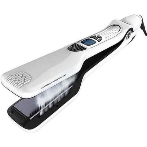 Fer à lisser vapeur cheveux Lisseur de salon professionnel - Plaques double technologie - Lissage longue durée