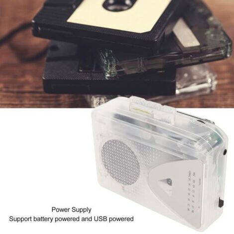 Lecteur Cassette Portable Gracioso – Convertisseur Cassette Vers MP3 Sur Carte SD – Neuf