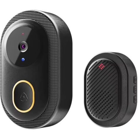 Sonnette sans Fil avec Camera Exterieur Etanche, Interphone Video sans
