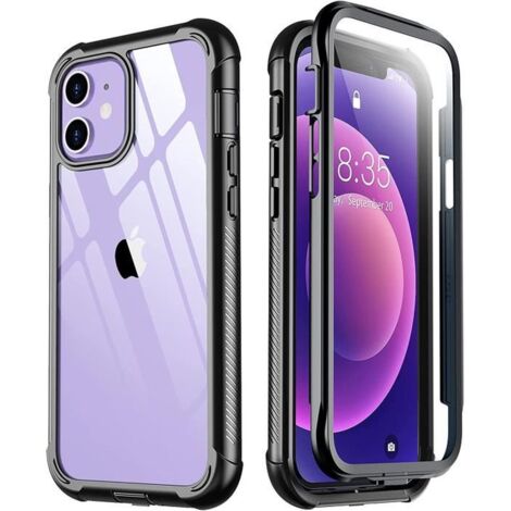 Coque Compatible pour iPhone 12 iPhone 12 Pro Full Body 360 Degrés Bumper de Antichoc Protection avec Protecteur d\'écran Intégré (1/4)