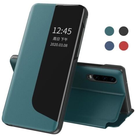 Coque Huawei P30 Pro, Housse Protection intérieure en PC en cuir Givré de Haute Qualité Case Étui Pour Huawei P30 Pro (Vert) (1/4)