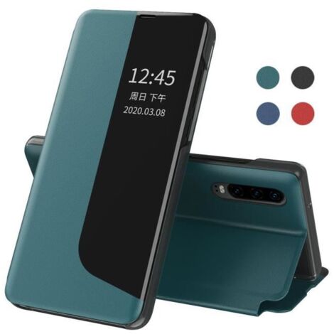 Coque Huawei P30 Pro, Housse Protection intérieure en PC en cuir Givré de Haute Qualité Case Étui Pour Huawei P30 Pro (Vert) (1/4)