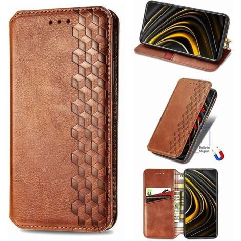 Coque pour Samsung Galaxy A51 5G,Étui Housse en Cuir de Portefeuille avec [Porte-Cartes][Magnétique][Support],Design Rétro de Mode (1/4)