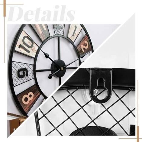 Horloge murale de Style ndustrel rétro montre murale en - Etsy France