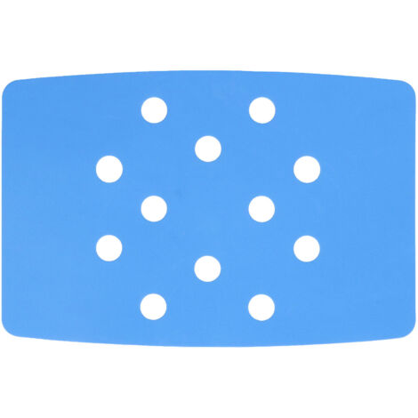 Coussin de chaise de douche en pâte fixe, garde au chaud, conception de Perforation bleue EVA, coussin de tabouret de douche Portable (1/5)