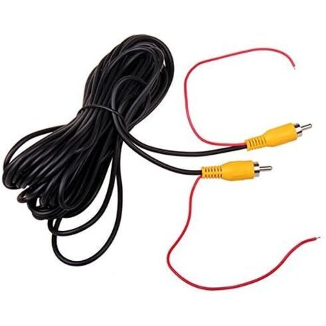 Mezheng – Câble RCA 10M – Connecteur jack phono pour recul voiture – Fil de détection rouge – Transmission vidéo précise