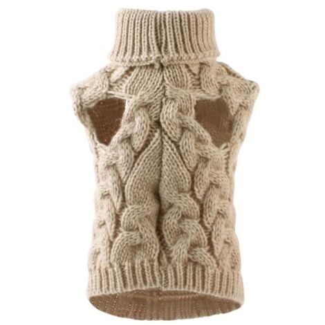 Vêtements en laine pour chiens - - Beige - Taille M beige (1/4)