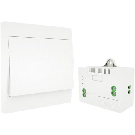 Interrupteur sans Fil, sans Pile, télécommande Murale, Interrupteur Mural, Auto-alimenté, sans câblage, émetteur pour Panneau Mural (kit à 1 Voie) (1/5)