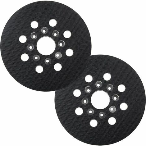 Plateau de support de 125 mm compatible avec Bosch PEX 220 A, GEX 125-1 AE, PEX 220 AE, Skil 7402/7490, 2 pièces (1/4)