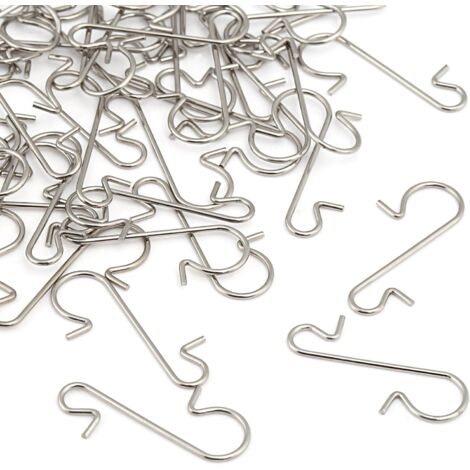 120 Boule Cintre S Crochet Petits Cintres Rapides pour Boules de Noël Argent (1/5)
