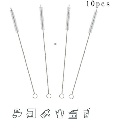 Brosse De Nettoyage Pour Machines À Café Entièrement Automatiques, Brosse À Tube À Lait Petite Et Étroite, Brosse À Paille, Nettoyant Pour Réfrigérateur, Goupillon (1/5)