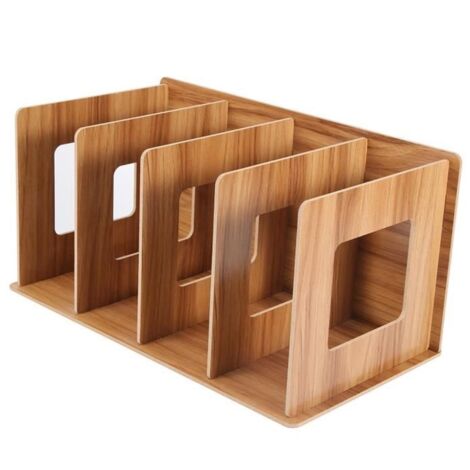 Bibliothèque - - Étagère de bureau en bois - 34x16x18 cm - Design contemporain - Écologique (1/4)