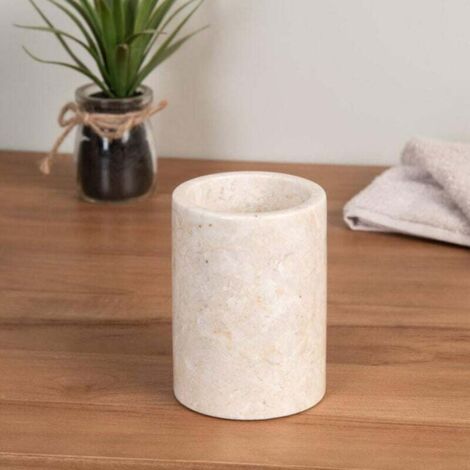 Gobelet en marbre crème (1/3)