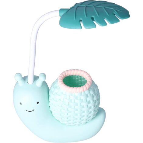 Lampe LED de protection des yeux d\escargot Snail Eye Protection Lampe LED Lampe de chevet Charge USB Apprentissage Lampe de