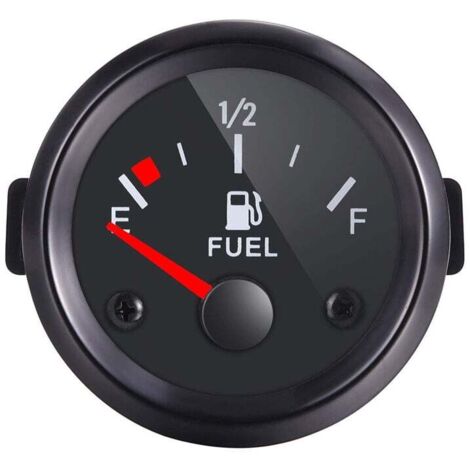 Jauge de Niveau de Carburant Compteur 52mm avec E-1/2-F Pointeur 12V Universel pour Voiture SUV Bateau Yacht Camion RV (1/3)