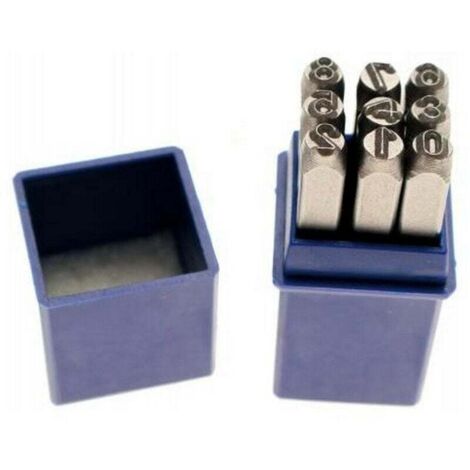 Chiffres a frapper pro 6 mm - 9 pcs (1/2)