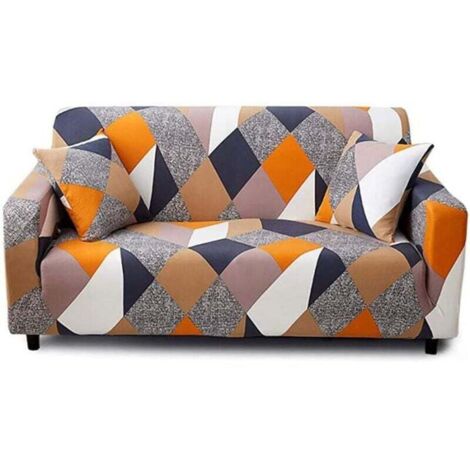 Housse de Canapé avec Accoudoirs Protecteur Canapé Extensible 3 places 190-230cm (1/5)