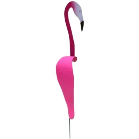 Carillon éolien tourbillon flamant rose – Décor de jardin extérieur – Sculpture dynamique en aluminium – Longueur 35-40 cm – Mowze