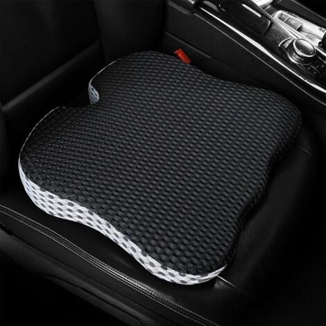 Coussin de Siège de Voiture en Mousse à Mémoire de Forme, Coussin de Siège de Conduite, Coussin de Siège D\'appoint , Noir (1/4)