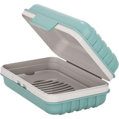 Récipient à savon de voyage, support de barre de savon avec couvercle, étui à savon de voyage portable, porte-savon étanche de voyage, adapté aux voyages, au camping, à l'extérieur, à la salle de spor (1/5)