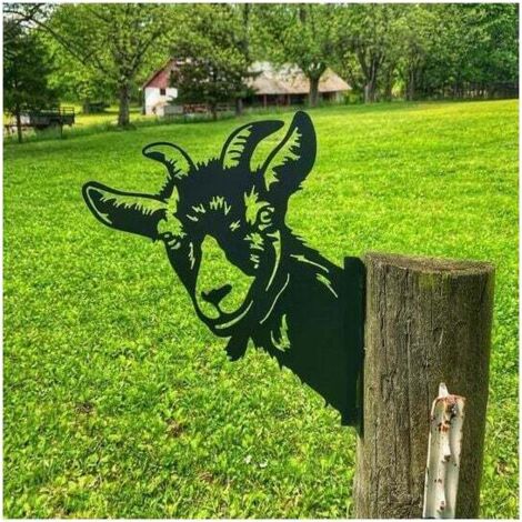 Ornements De Jardin De Moutons en ,pour Clôtures Décorations en Plein Air Maison Moutons Animaux Jardin Décor (1/4)