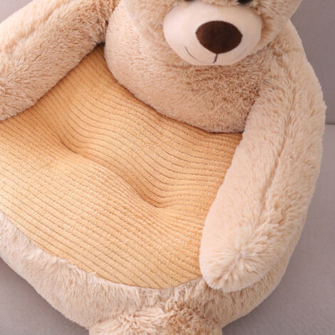 Fauteuil Peluche Panda Enfant - Siège Rembourré Doux Et Moelleux, Design Mignon, Pour Chambre Et Jeu (55 Cm)