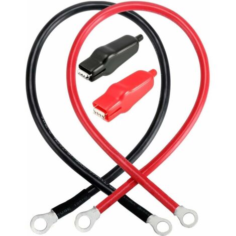 4 x Battery Connection 20 A Plug, 20 A 600 V Quick Connect Battery Connector Quick Connection Plug for Winch or Trailer, Car, High Current Connector (Grey, Red)(T011) (1/5)