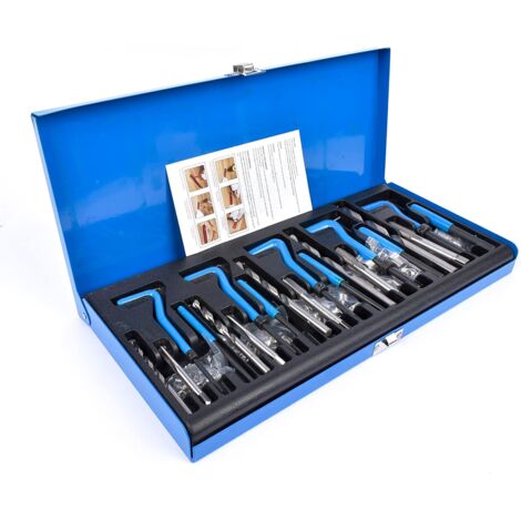 Kit de réparation de Filetage 131 pièces M5 M6 M8 M10 M12 Filetage Bleu (1/5)