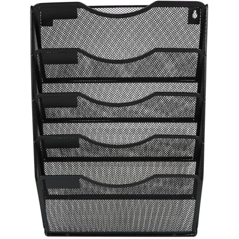 Organiseur Mural De Fichiers 6 Poches - Suspendu, Pliable - Pour Documents A4, Factures, Cours