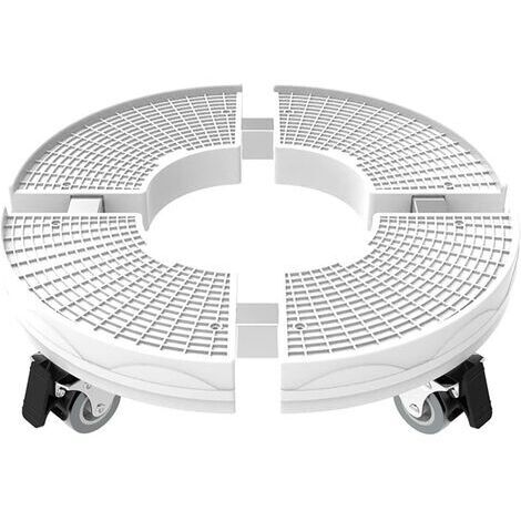 Support de plante sur roulettes 200 kg – Ajustable 30 à 50 cm – Acier inoxydable et ABS – Roues 360° pour pots lourds