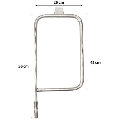65032 60.3CM Brûleur de Tube en Acier Inoxydable Accessoire pour Grill Weber Q300 Q320 Q3000 Q3200 Série (1/5)
