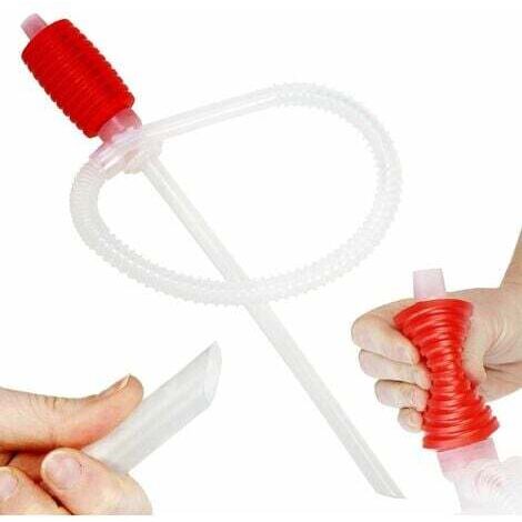 Pompe à siphonner pour Transfert de Liquide/Carburant - Grand Siphon pour tondeuses à Gazon et pompage Manuel d'essence, d'eau, d'alcool et Plus Encore