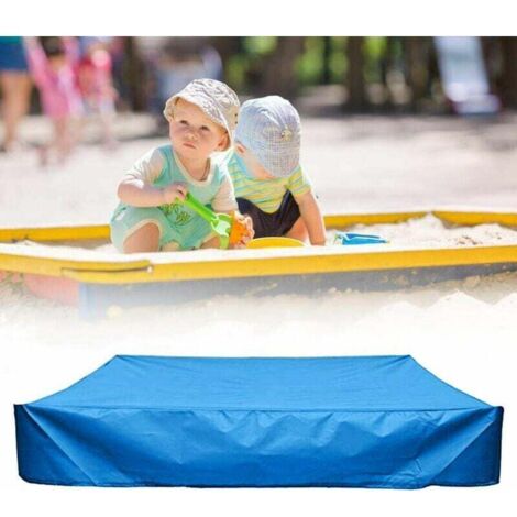 Couverture de bac èc Sable Anti-poussiècre avec Cordon de Serrage 150150cm (1/4)