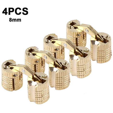 5x Ecrou cylindrique ferrure d'assemblage M8 en plastique Boulon Plot Fendu Connecteur pour Meuble Chaise Lit Berceau Etagère, Blanc