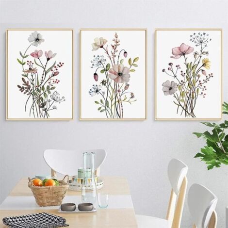 Lot de 3 posters vintage -   - Décoration murale - Toile de qualité - 30x40cm - Sans cadre