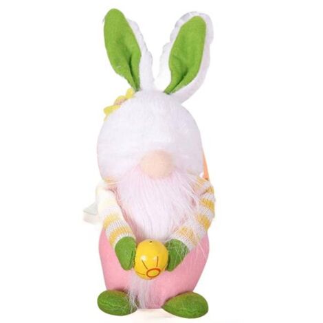 Lapin en Peluche de Pâques - Décoration Adorable 25 cm, Parfait pour vosFestivités (1/4)