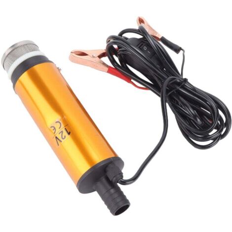 C.C portatif 30L/minute de pompe submersible électrique mini 12V 51mm pour l'eau diesel de kérosène (1/4)