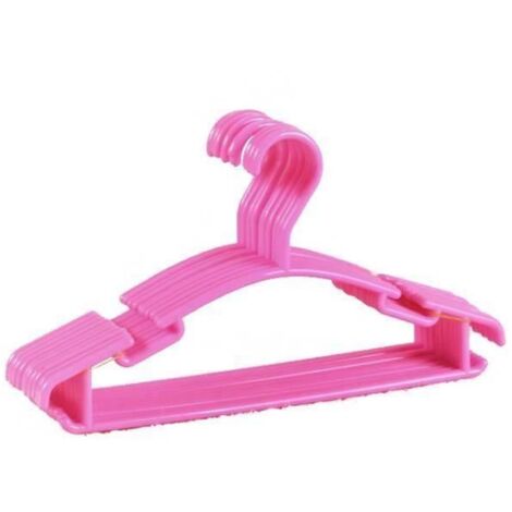 ROSE Lot de 50 cintres pour bebe et enfant en plastique sur crochet pour fille ou garcon (1/4)