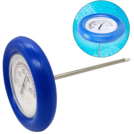 Thermomètre flottant pour piscines, idéal pour eaux extérieures, flottation horizontale